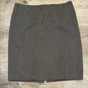 LOFT Dark Brown Pencil Skirt